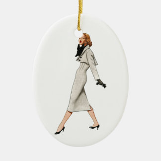 Ornamento de la imagen de la moda del vintage