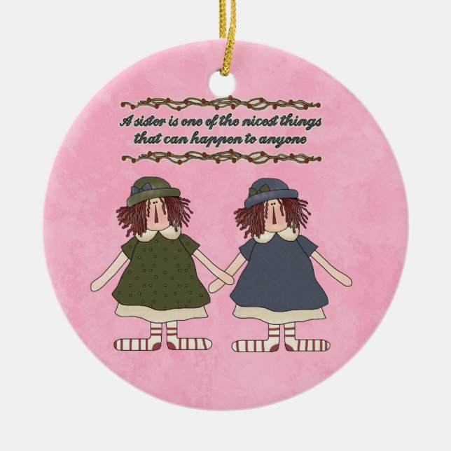 Ornamento de la inspiración de la hermana (Frente)
