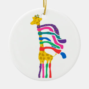 Ornamento de la jirafa del navidad