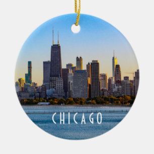 Ornamento de la Línea Skyline de Chicago
