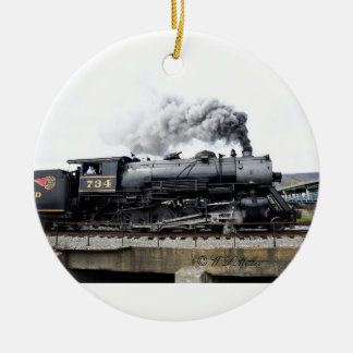 Ornamento de la locomotora de vapor