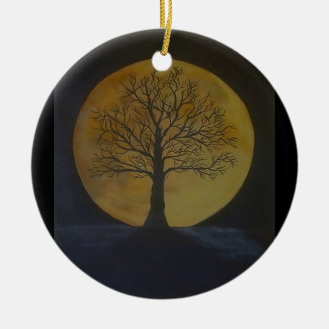 Ornamento de la luna de cosecha (Frente)