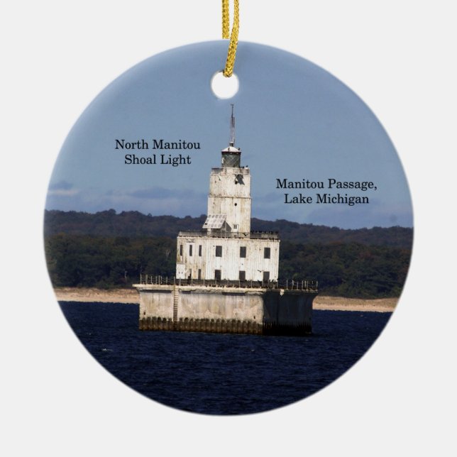 Ornamento de la luz del atolón de Manitou del Nort (Frente)