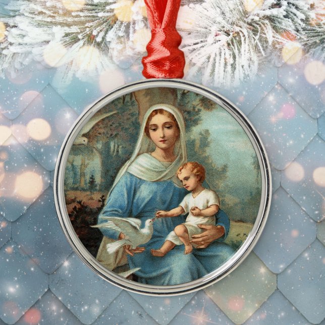 Ornamento de la Madonna Azul Francesa (Subido por el creador)