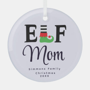 Ornamento de la madre del personalizado Elf, Keeps