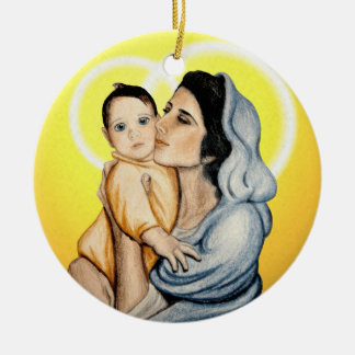 Ornamento de la madre y del niño