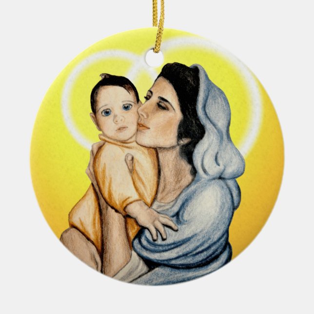 Ornamento de la madre y del niño (Frente)