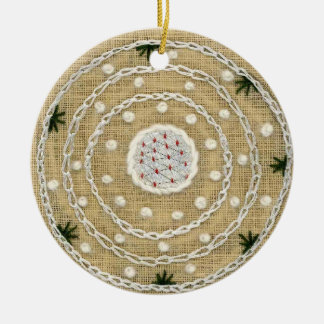 Ornamento de la mandala del invierno/del verano