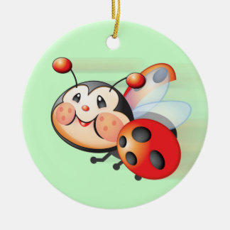 Ornamento de la mariquita del vuelo