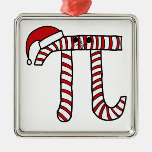 Ornamento de la matemáticas del navidad pi