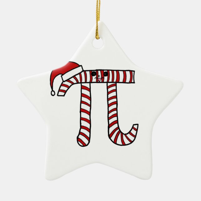 Ornamento de la matemáticas del navidad pi (Frente)