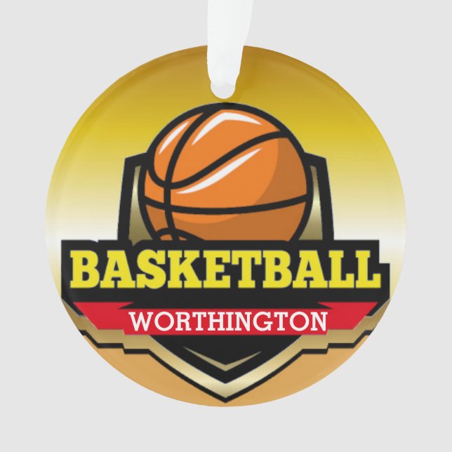 Ornamento de la medalla de baloncesto (Anverso)