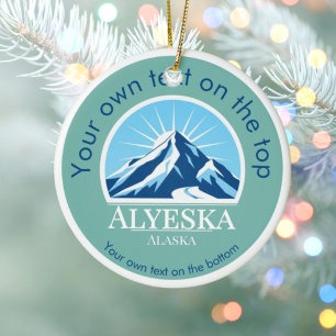 Ornamento de la medalla de esquí de Alyeska
