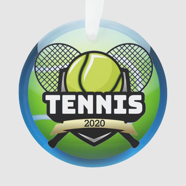 Ornamento de la medalla de tenis (Anverso)