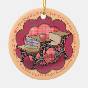 Ornamento de la mesa de profesores de escuela