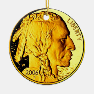 Ornamento de la moneda de oro $50
