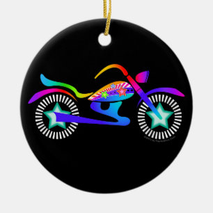 Ornamento de la MOTOCICLETA del arte pop
