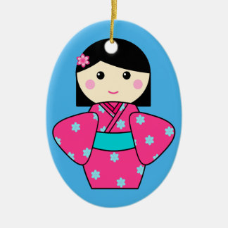 Ornamento de la muñeca de Kokeshi