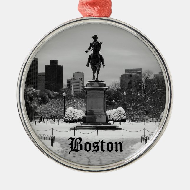 Ornamento de la nieve de Boston (Frente)