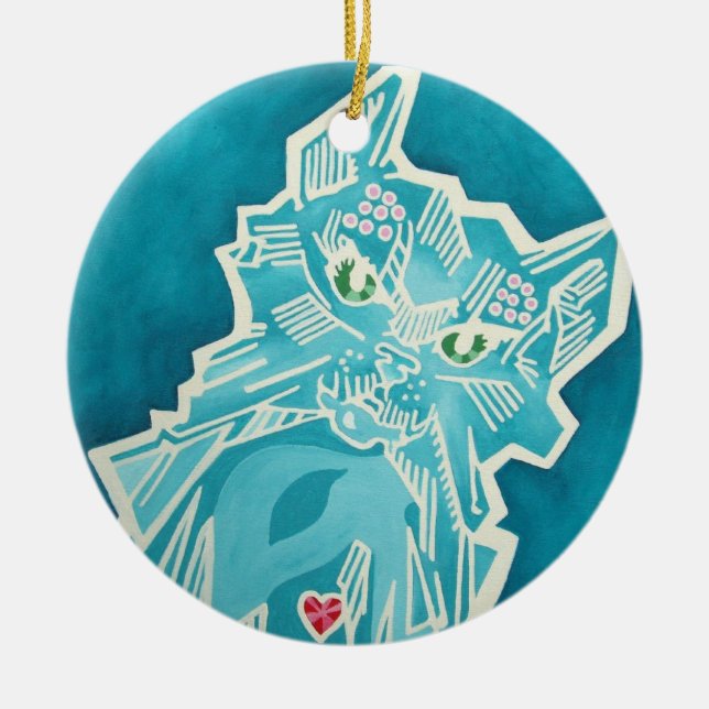 Ornamento de la onza - chapucer3ia (Frente)