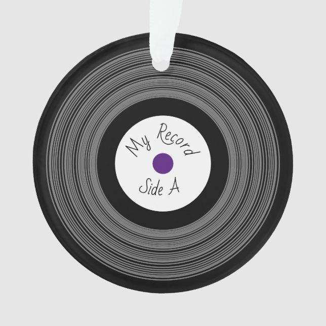 Ornamento de la pancarta de diseño de registros (Anverso)