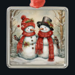 Ornamento de la pareja de nieve<br><div class="desc">ornamento de pareja de nieve</div>