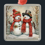 Ornamento de la pareja de nieve<br><div class="desc">ornamento de pareja de nieve</div>