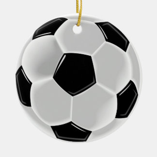Ornamento de la pelota de fútbol