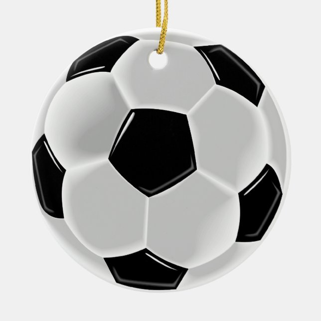 Ornamento de la pelota de fútbol (Frente)