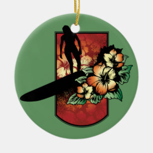 Ornamento de la persona que practica surf