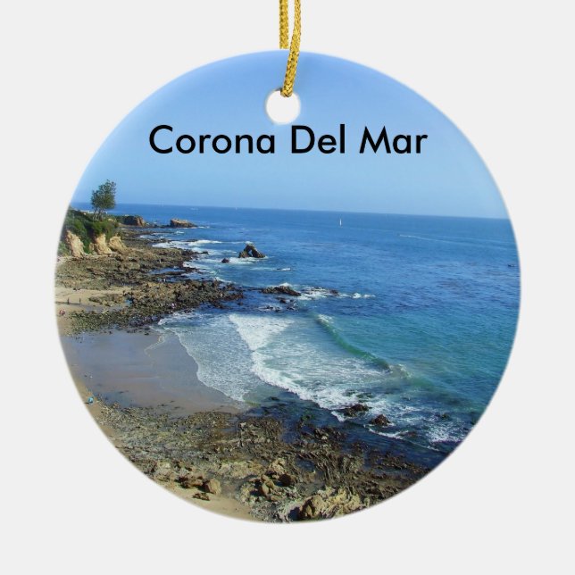 Ornamento de la playa de la costa de Corona del (Frente)