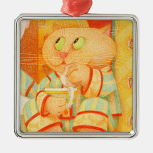 Ornamento de la plaza de SNACK KITTY Premium