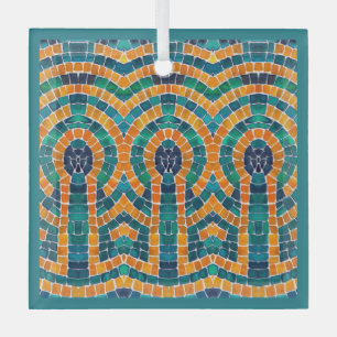 Ornamento de la plaza de vidrio MOSAICO de ICONOS 