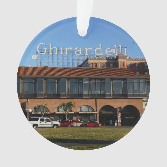 Ornamento de la Plaza Ghirardelli de San Francisco (Anverso)