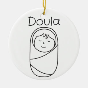 Ornamento de la porcelana de Doula