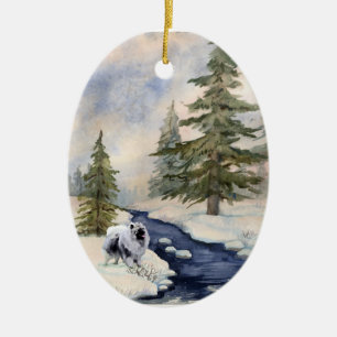 Ornamento de la porcelana de Kees de la nieve