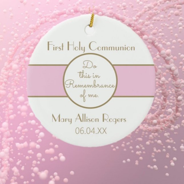 Ornamento de la primera comunión del Chica Keepsak (Subido por el creador)