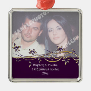 Ornamento de la primera foto de Navidades de la pa