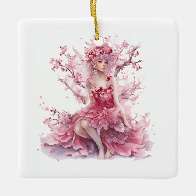 Ornamento de la Princesa Princesa de Cerezo Blosso (Anverso)
