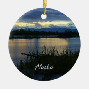Ornamento de la puesta de sol de Denali Midnight
