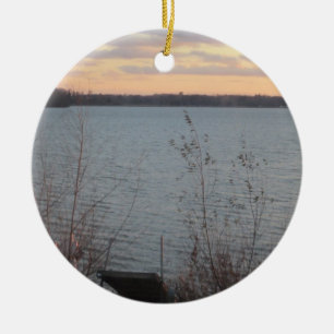 Ornamento de la puesta de sol en Lake Shore