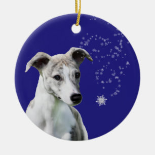 Ornamento de la ráfaga de nieve del día de fiest