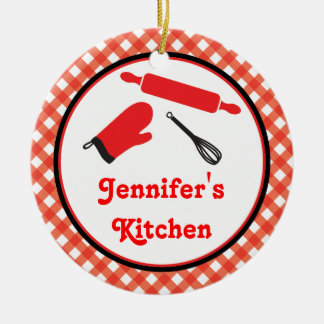 Ornamento de la receta de la familia de la cocina