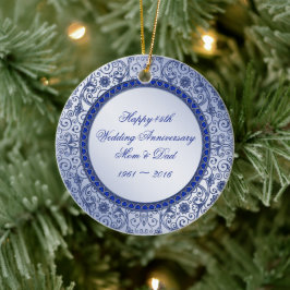 Ornamento de la ronda del 45 aniversario de Sapphi