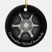 Ornamento de la rueda del coche | Añadir nombre