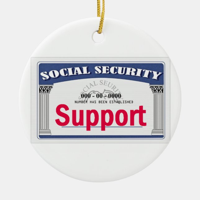 Ornamento de la Seguridad Social (Frente)