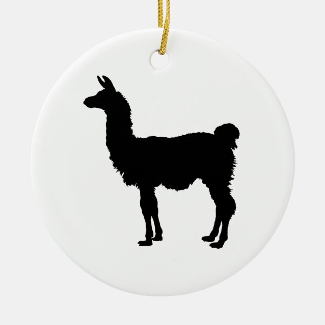 Ornamento de la silueta de la llama (Frente)