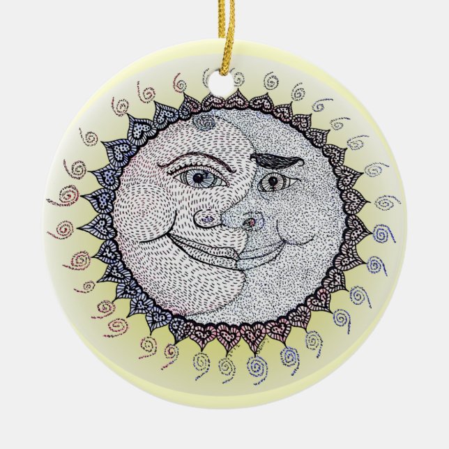 Ornamento de la sol/de la luna (Frente)