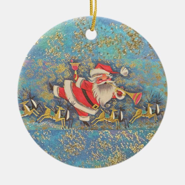 Ornamento de la tarjeta de Navidades de Kretchman  (Frente)