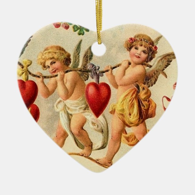 Ornamento de la tarjeta del día de San Valentín (Frente)